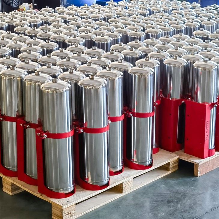 Coldfire Stainless Steel Fire Extinguisher For Data Center UPS Lithium Batteries Class A B C K L suppliers